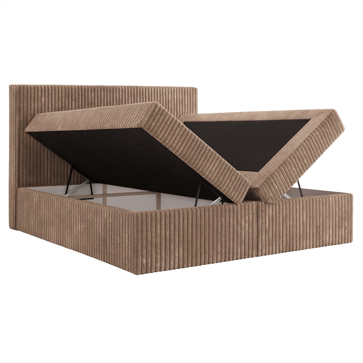 Łóżko kontynentalne box Marbella Poso gruby sztruks 160x200 boxspring 2