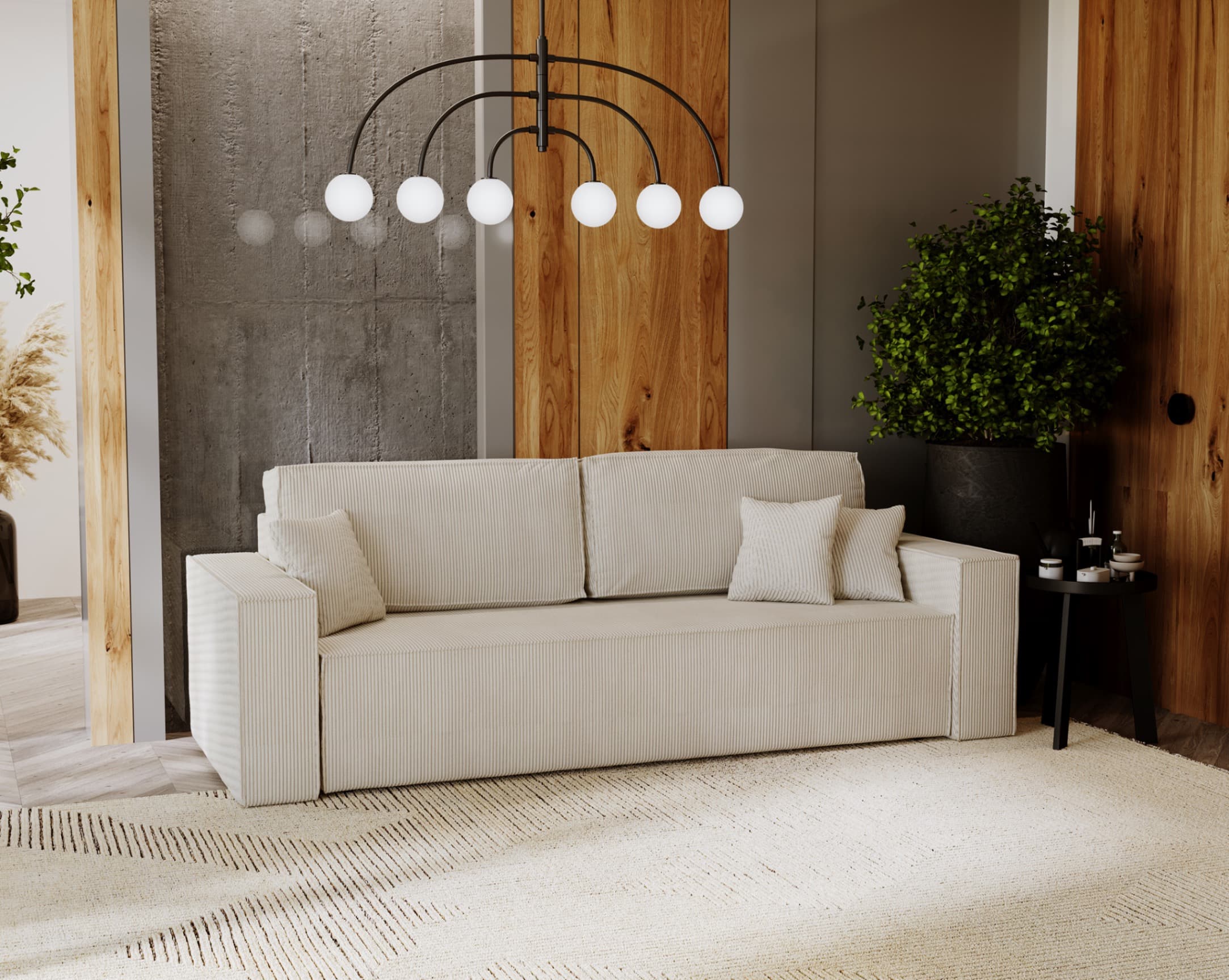 Sofa rozkładana Armando pojemnik funkcja spania 140x200