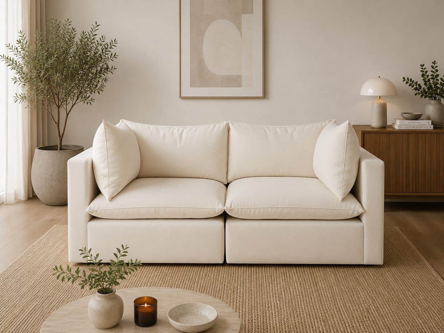 Sofa modułowa 2-osobowa Lova – komfort i ponadczasowy design