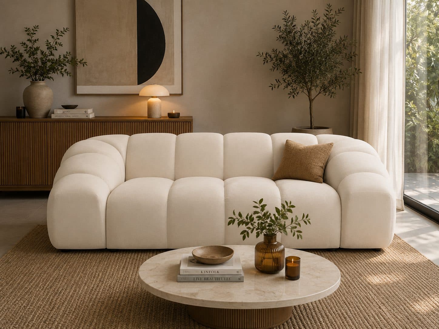 Sofa Alva Midi – nowoczesna sofa tapicerowana do salonu